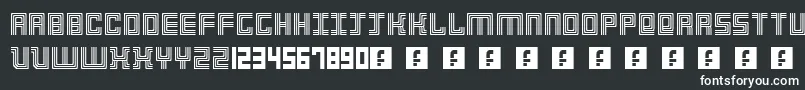 3Strokes Font – White Fonts on Black Background