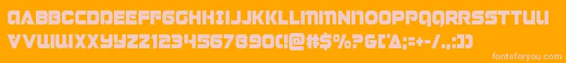 Jeebracond Font – Pink Fonts on Orange Background