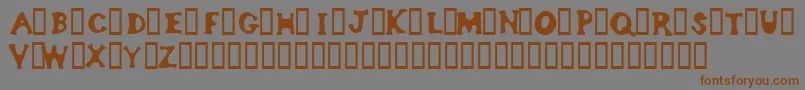Bodypump Font – Brown Fonts on Gray Background
