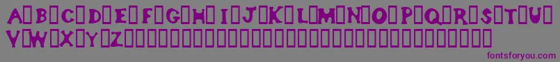 Bodypump Font – Purple Fonts on Gray Background