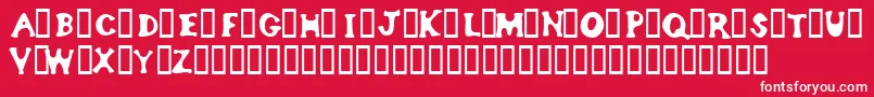 Bodypump Font – White Fonts on Red Background