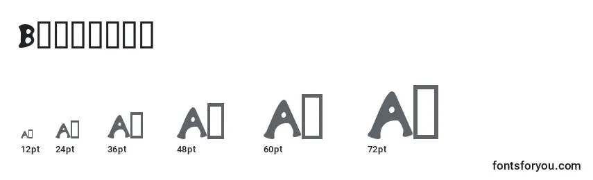 Bodypump Font Sizes