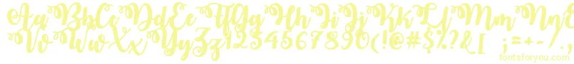 OctoberTwilight Font – Yellow Fonts