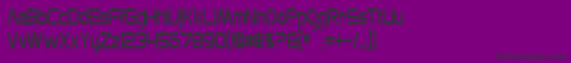 フォントMonsOlympiaCondensed – 紫の背景に黒い文字