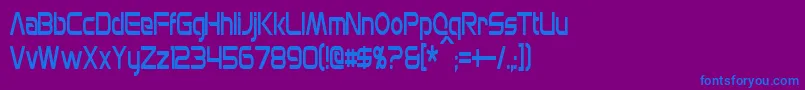 MonsOlympiaCondensed Font – Blue Fonts on Purple Background