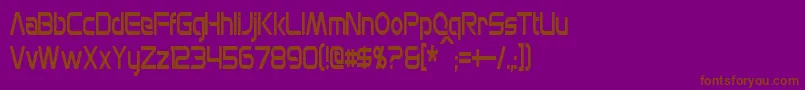 MonsOlympiaCondensed Font – Brown Fonts on Purple Background