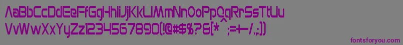 Шрифт MonsOlympiaCondensed – фиолетовые шрифты на сером фоне