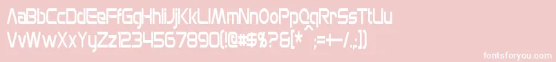 MonsOlympiaCondensed Font – White Fonts on Pink Background