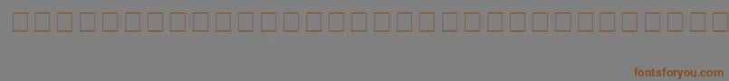 Carrdings Font – Brown Fonts on Gray Background