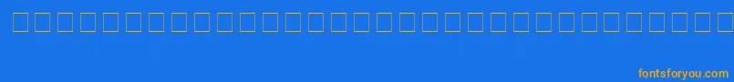 Carrdings Font – Orange Fonts on Blue Background
