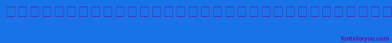 Carrdings-Schriftart – Violette Schriften auf blauem Hintergrund