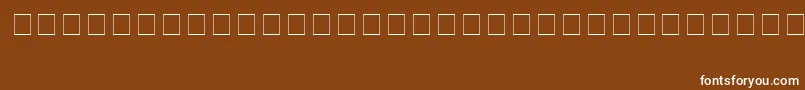 Шрифт Carrdings – белые шрифты на коричневом фоне