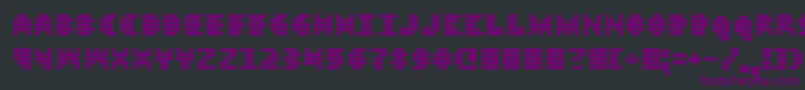 フォントDt – 黒い背景に紫のフォント