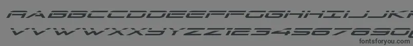 Grandsportlaserital Font – Black Fonts on Gray Background