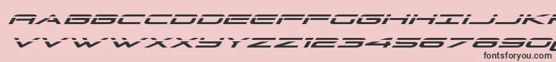 Fonte Grandsportlaserital – fontes pretas em um fundo rosa