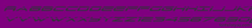 Grandsportlaserital Font – Black Fonts on Purple Background