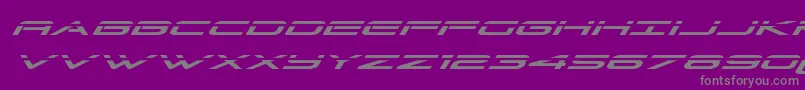 Шрифт Grandsportlaserital – серые шрифты на фиолетовом фоне