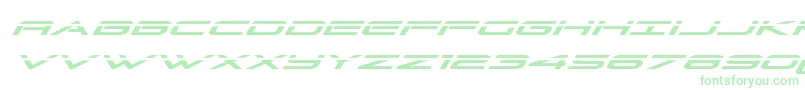Grandsportlaserital-Schriftart – Grüne Schriften