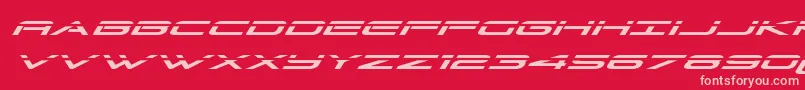 Police Grandsportlaserital – polices roses sur fond rouge