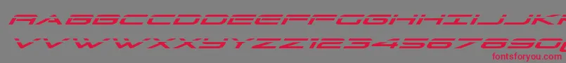 Grandsportlaserital Font – Red Fonts on Gray Background