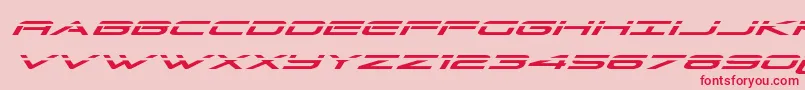 Grandsportlaserital Font – Red Fonts on Pink Background