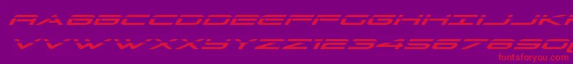 Grandsportlaserital Font – Red Fonts on Purple Background
