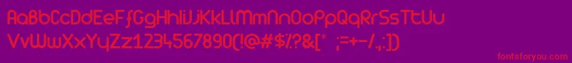 ZAristaLight-Schriftart – Rote Schriften auf violettem Hintergrund