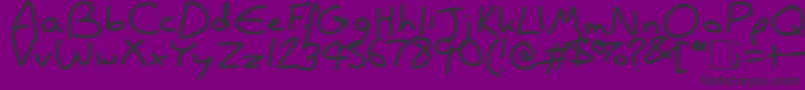 WisdomIsBetter Font – Black Fonts on Purple Background