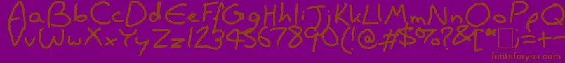 WisdomIsBetter Font – Brown Fonts on Purple Background