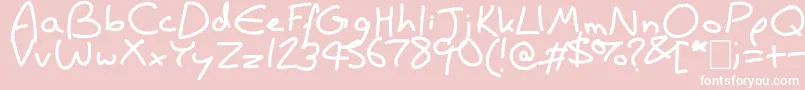 WisdomIsBetter Font – White Fonts on Pink Background