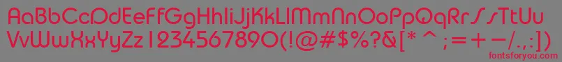 Taurus Font – Red Fonts on Gray Background