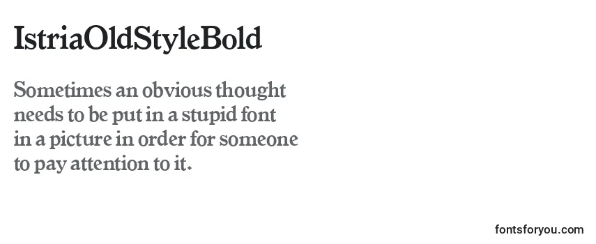 IstriaOldStyleBold Font