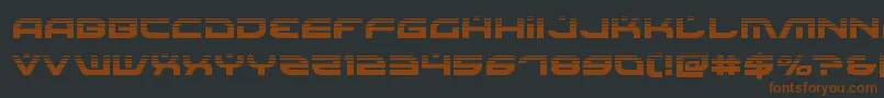 Battlefieldv4half-fontti – ruskeat fontit mustalla taustalla