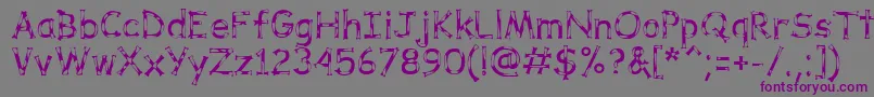 More about DalmataDreamRegular Font DalmataDreamRegular Font – Purple Fonts on Gray Background