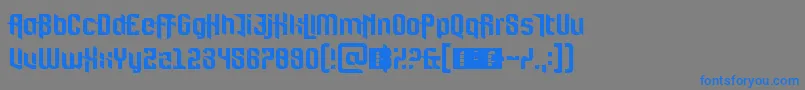 FortBrewith Font – Blue Fonts on Gray Background