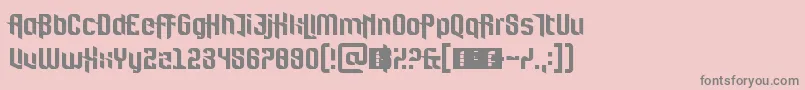 FortBrewith-fontti – harmaat kirjasimet vaaleanpunaisella taustalla
