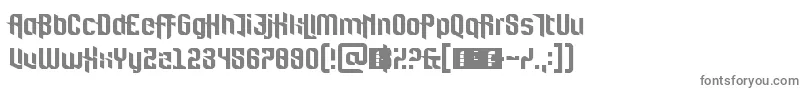 フォントFortBrewith – 白い背景に灰色の文字