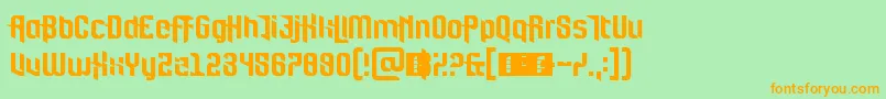 FortBrewith Font – Orange Fonts on Green Background