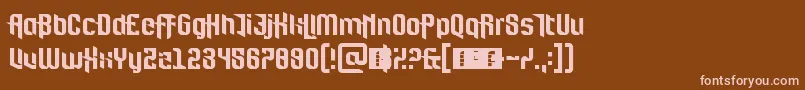 Шрифт FortBrewith – розовые шрифты на коричневом фоне