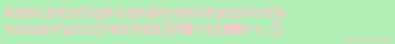 FortBrewith Font – Pink Fonts on Green Background