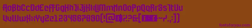 FortBrewith Font – Purple Fonts on Brown Background