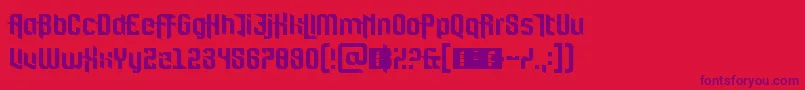 Шрифт FortBrewith – фиолетовые шрифты на красном фоне