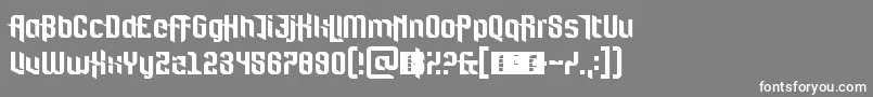 Шрифт FortBrewith – белые шрифты на сером фоне