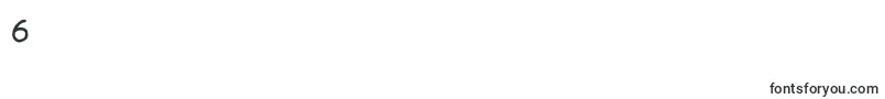 Storkbill-Schriftart – Schriften für die Ziffer 6