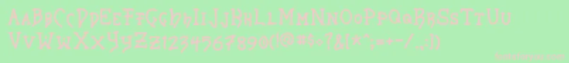 Storkbill Font – Pink Fonts on Green Background