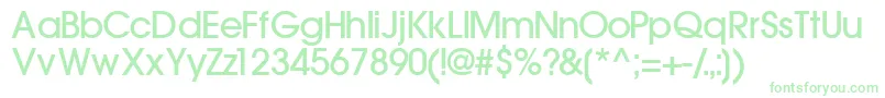 TrendexlightsskBold Font – Green Fonts on White Background