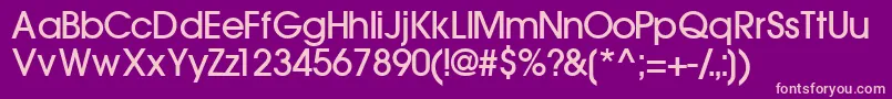 TrendexlightsskBold Font – Pink Fonts on Purple Background