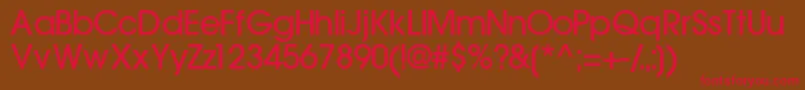 TrendexlightsskBold Font – Red Fonts on Brown Background