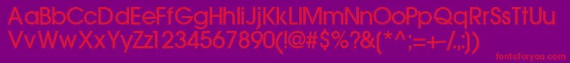 TrendexlightsskBold Font – Red Fonts on Purple Background