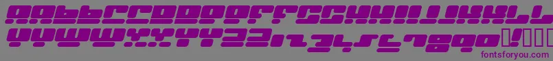 Facei ffy Font – Purple Fonts on Gray Background